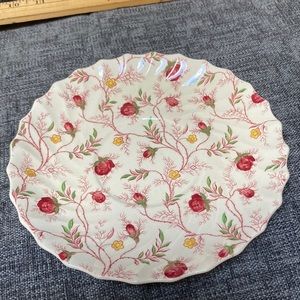 Spode Rosebud Soup Bowl Plate